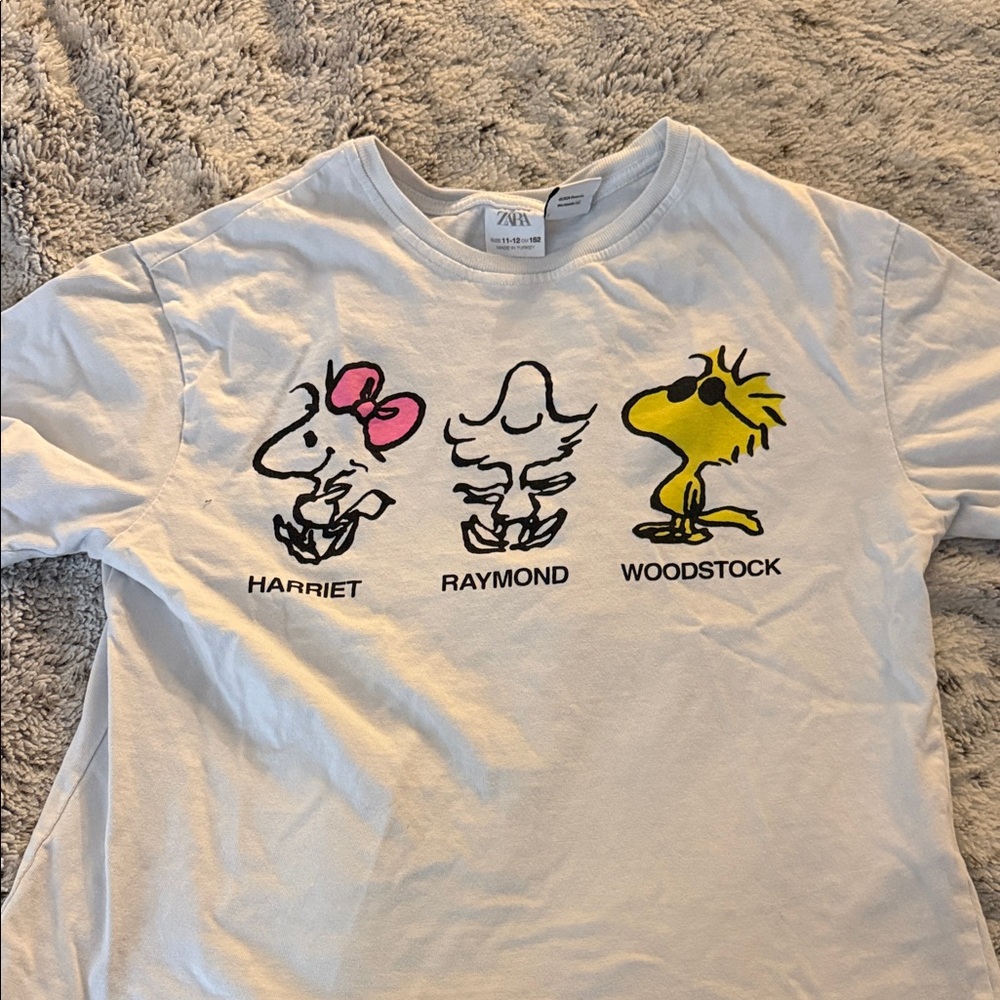 Zara Kids Peanuts White T-Shirt